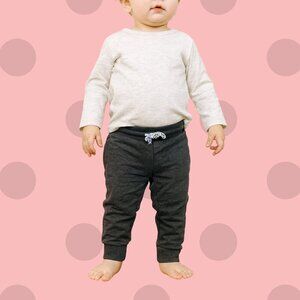 🖤 Cozy Charcoal Baby Jogger Pants – Size 12–18M